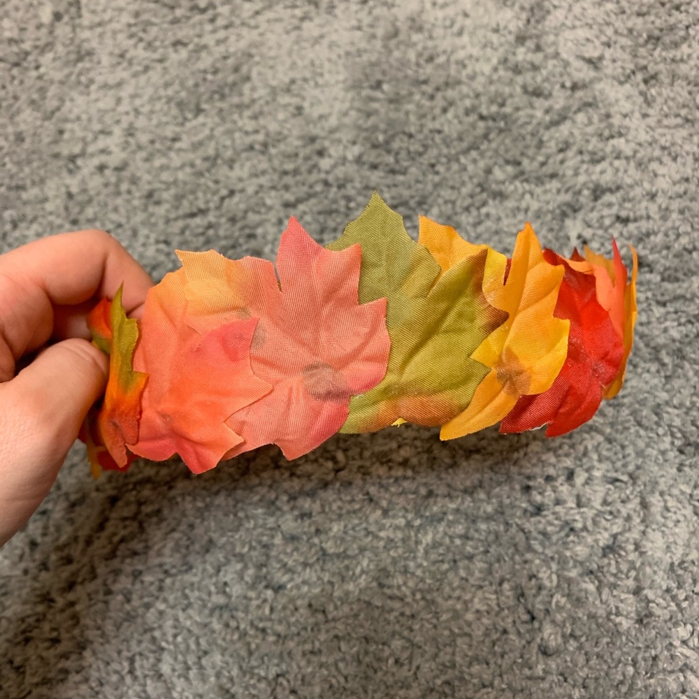 Autumn leaf floral crown